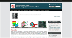 Desktop Screenshot of pgweb.vecc.gov.in